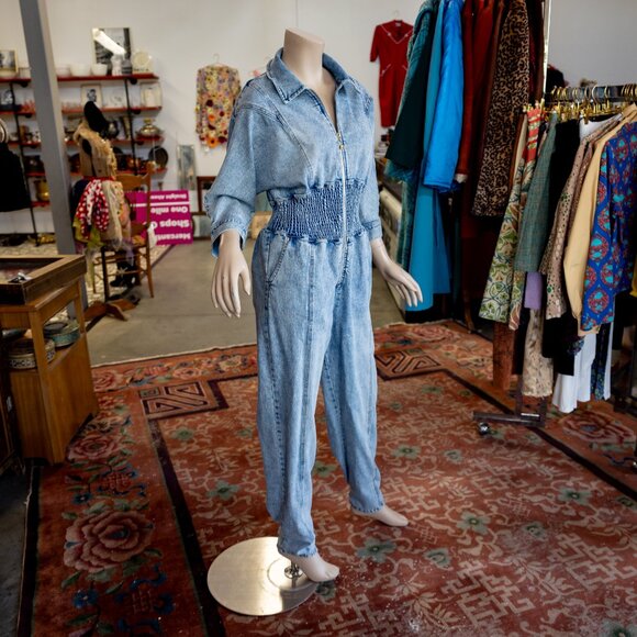 Retrofete Denim Jumpsuit - Picture 14 of 16